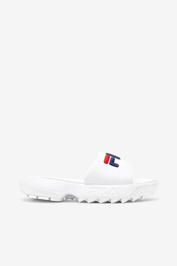 Fila Disruptor Bold Women's Sandals - White/Navy/Red,NZ 421-45671